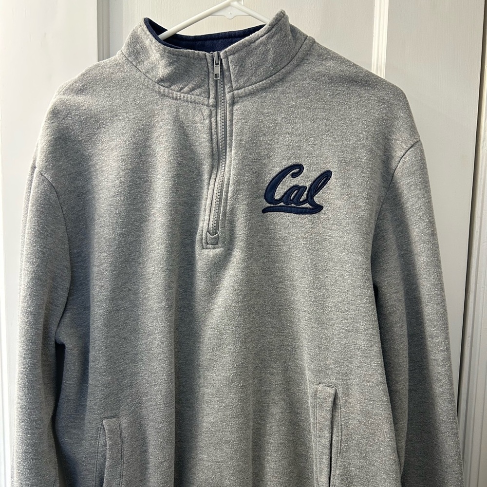 Men's CAL Gray Quarter-Zip Sweatshirt